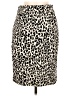 Calvin Klein 100% Polyester Animal Print Ivory Casual Skirt Size 6 - photo 1