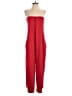 Cedric Charlier 100% Polyester Solid Red Jumpsuit Size 6 - photo 1