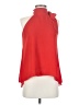 Papaya 100% Polyester Red Sleeveless Blouse Size S - photo 1