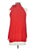 Papaya 100% Polyester Red Sleeveless Blouse Size S - photo 2