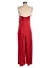 Cedric Charlier 100% Polyester Solid Red Jumpsuit Size 6 - photo 2