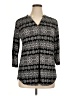 Assorted Brands Black 3/4 Sleeve Blouse Size XL - photo 1