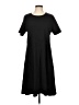 Lands' End Solid Black Casual Dress Size L - photo 1