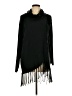 NY Collection 100% Acrylic Black Poncho Size L - photo 1