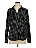 Adrienne Vittadini Polka Dots Black Long Sleeve Blouse Size L - photo 1