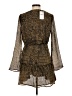 MNG 100% Polyester Animal Print Brown Cocktail Dress Size 6 - photo 2