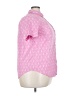 Roaman's 100% Cotton Print Pink Short Sleeve Button-Down Shirt Size 22 - photo 4