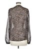 Ann Taylor LOFT Gray Long Sleeve Blouse Size M - photo 2
