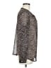 Ann Taylor LOFT Gray Long Sleeve Blouse Size M - photo 4