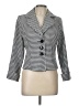 T. Milano 100% Polyester Houndstooth Gray Blazer Size 10 - photo 1