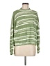 Shein 100% Acrylic Stripes Green Pullover Sweater Size 6 - photo 1