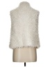 SELF E 100% Polyester Ivory Faux Fur Vest Size L - photo 2