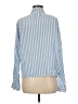 LA Hearts 100% Rayon Stripes Blue Long Sleeve Button-Down Shirt Size M - photo 2