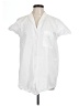 Zara White Short Sleeve Button-Down Shirt Size L - photo 1