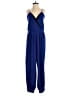 Hunter Bell 100% Polyester Color Block Blue Jumpsuit Size 0 - photo 1
