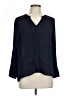 19 Cooper 100% Polyester Blue 3/4 Sleeve Blouse Size L - photo 1