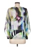 One World Silver 3/4 Sleeve Blouse Size M - photo 2