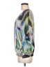 One World Silver 3/4 Sleeve Blouse Size M - photo 5