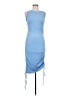 Unbranded 100% Polyester Solid Blue Cocktail Dress Size M - photo 1