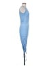 Unbranded 100% Polyester Solid Blue Cocktail Dress Size M - photo 4