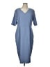 Assorted Brands Solid Blue Casual Dress Size L (estimated) - photo 1