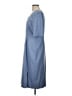 Assorted Brands Solid Blue Casual Dress Size L (estimated) - photo 5