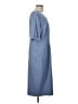 Assorted Brands Solid Blue Casual Dress Size L (estimated) - photo 4