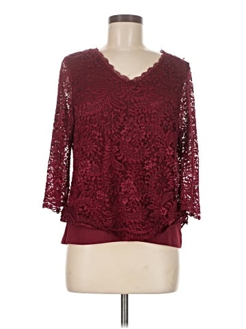 Roz & Ali 3/4 Sleeve Blouse (view 1)