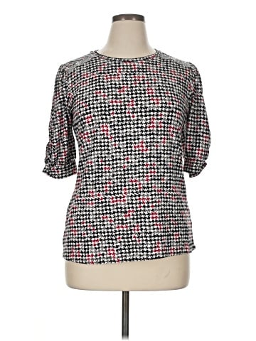 Como Blu 3/4 Sleeve Blouse (view 1)