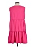 Top It Off Solid Pink Casual Dress Size L - photo 2