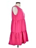 Top It Off Solid Pink Casual Dress Size L - photo 4