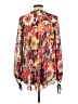 Bisou Bisou 100% Polyester Red 3/4 Sleeve Blouse Size L - photo 2