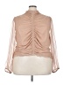 En Elly 100% Polyester Tan Long Sleeve Blouse Size 3X - photo 1