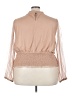 En Elly 100% Polyester Tan Long Sleeve Blouse Size 3X - photo 2