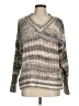 MOD Lusive 100% Polyester Tweed Gray Pullover Sweater Size M - photo 1