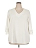 Amaryllis Ivory 3/4 Sleeve Blouse Size 3X - photo 1