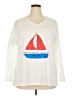 Hanes 100% Cotton Ivory Long Sleeve Top Size 3X - photo 1