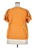 Unbranded 100% Polyester Orange Short Sleeve Blouse Size 2X - photo 2