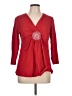 Avon Red 3/4 Sleeve Blouse Size L - photo 1