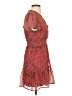 Paige 100% Polyester Paisley Red Casual Dress Size XS - photo 4
