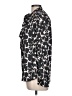 Gap 100% Polyester Print Black Long Sleeve Blouse Size L - photo 5