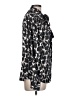 Gap 100% Polyester Print Black Long Sleeve Blouse Size L - photo 4