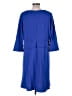 LUXE Solid Blue Casual Dress Size 12 - photo 2