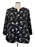 Gibson Latimer 100% Polyester Black 3/4 Sleeve Blouse Size 3X - photo 1