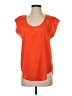 Frenchi 100% Polyester Orange Short Sleeve Top Size S - photo 1