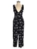 Assorted Brands 100% Rayon Stars Black Jumpsuit Size 6 - photo 1