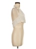 Shein Ivory Sleeveless Button-Down Shirt Size 8 - 10 - photo 4