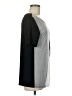 Sarin Mathews Color Block Gray Short Sleeve Top Size M - photo 4