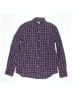 Crewcuts 100% Cotton Plaid Blue Long Sleeve Button-Down Shirt Size 12 - photo 1