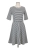 Apt. 9 Stripes Black Casual Dress Size S - photo 1
